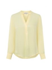 More & More Bluzka damska tunika Kobiety wiskoza żółty jednolity, 38. Żółte bluzki damskie More & More, bez wzorów, z wiskozy, bez kołnierzyka, bez ramiączek. Za 229.95 zł.