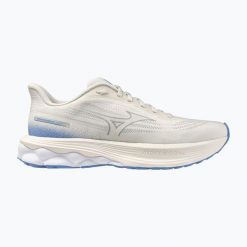 Buty do biegania damskie Mizuno Wave Skyrise 7. Białe obuwie sportowe damskie Mizuno, bez wzorów, z gumy, do biegania, mizuno wave. Za 579.99 zł.