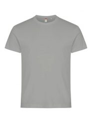Clique Basic-T T-shirt męski dopasowany z bawełny – silver. Szare t-shirty męskie CLIQUE, m, bez wzorów, z bawełny, bez kołnierzyka. Za 82.64 zł.