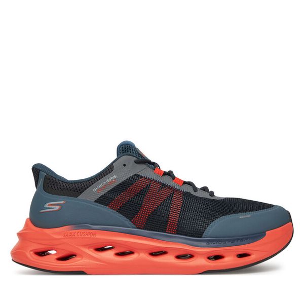 Buty do biegania Skechers. Niebieskie buty sportowe męskie Skechers, bez zapięcia, do biegania. Za 359.99 zł.