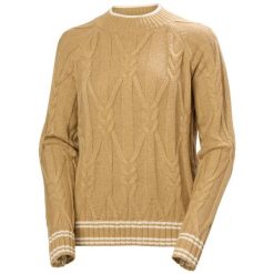 Sweter damski Helly Hansen Positano. Brązowe swetry damskie Helly Hansen, xl, bez wzorów, z materiału, bez kołnierzyka, bez ramiączek, bez kaptura. Za 552.00 zł.