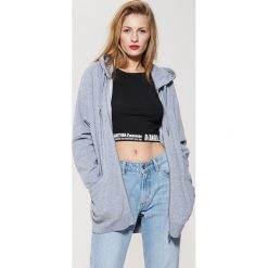 Długa bluza z kapturem - Jasny szar. Szare bluzy damskie House. Za 69.99 zł.
