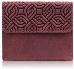 Paolo Peruzzi Portfel damski skórzany vintage mały z ochroną RFID T-114-HCH. Brązowe portfele damskie Paolo Peruzzi, bez wzorów. Za 92.16 zł.