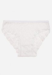 Białe Bawełniane Majtki Figi Ozdobione Koronką Vleova. Białe figi damskie Renee, l, bez wzorów, z bawełny. Za 3.99 zł.