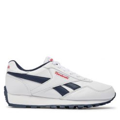 Sneakersy Reebok. Białe trampki i tenisówki chłopięce Reebok, bez wzorów, bez zapięcia. Za 129.99 zł.