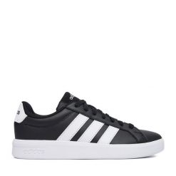 Sneakersy adidas. Czarne trampki i tenisówki chłopięce Adidas, bez wzorów, bez zapięcia. Za 179.99 zł.