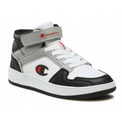 Buty na co dzień młodzieżowe CHAMPION REBOUND 2.0 MID wysokie. Biała obuwie sportowe damskie Champion, bez wzorów, trekkingowe. Za 199.00 zł.