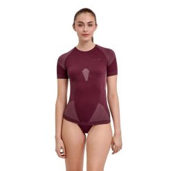 Koszulka damska Falke Warm. Brązowe koszulki sportowe damskie Falke, l, bez wzorów, z elastanu, bez kołnierzyka, bez ramiączek, na fitness i siłownię. Za 285.50 zł.