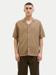 Jack & Jones Polo Orion 12268226 Beżowy Relaxed Fit. Brązowe koszulki polo męskie Jack & Jones, m, bez wzorów, z syntetyku, bez ramiączek. Za 89.99 zł.