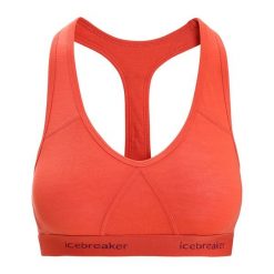 Biustonosz termoaktywny icebreaker Sprite Racerback. Czerwone bielizna termoaktywna damska Icebreaker, xs, bez wzorów, bez ramiączek. Za 139.99 zł.