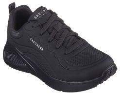 Buty sportowe Sneakersy damskie, Skechers Uno Lite-Lighter One. Czarne obuwie sportowe damskie Skechers, bez wzorów, z materiału, trekkingowe. Za 313.50 zł.