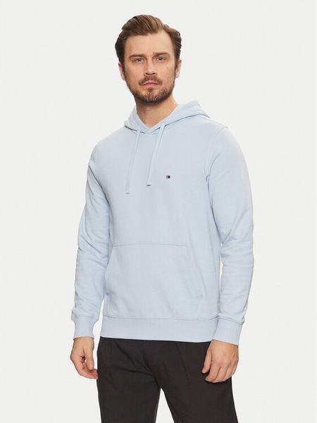 Tommy Hilfiger Bluza Essential MW0MW37235 Błękitny Regular Fit. Niebieskie bluzy męskie Tommy Hilfiger, m, bez wzorów, z bawełny, bez kaptura. Za 349.99 zł.
