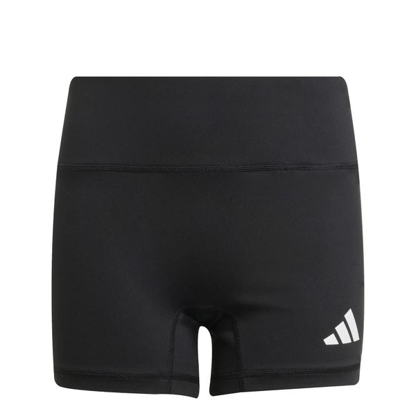 Szorty dla dziewcząt adidas. Czarne spodenki dla dziewczynek Adidas, bez wzorów, z elastanu, młodzieżowe. Za 160.00 zł.