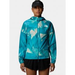 Wiatrówka damska The North Face W Higher Run. Niebieskie kurtki sportowe damskie The North Face, bez wzorów, z softshellu, bez kaptura, trekkingowe. Za 449.50 zł.