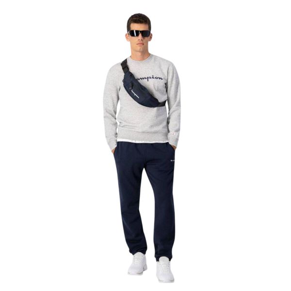 Męska Bluza Z Haftowanym Logo. Szare bluzy męskie Champion, m, bez wzorów, z bawełny, z kapturem. Za 235.30 zł.