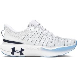 Damskie buty do biegania Under Armour Infinite Elite. Białe obuwie sportowe damskie Under Armour, bez wzorów, z materiału, do biegania. Za 680.55 zł.