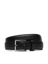 Tommy Hilfiger Pasek Męski Hudson 3.0 Leather AM0AM13335 Czarny. Czarne paski damskie Tommy Hilfiger, bez wzorów, ze skóry. Za 159.99 zł.