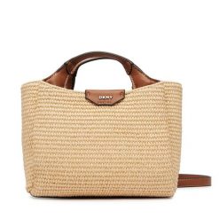 Torebka DKNY. Brązowe torebki do ręki damskie DKNY, bez wzorów, klasyczne, bez dodatków. Za 659.99 zł.