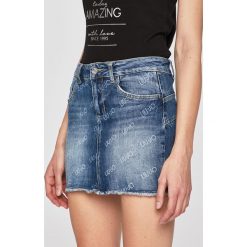 Liu Jo - Spódnica jeansowa. Niebieskie spódnice damskie Liu Jo, bez wzorów, z bawełny, casualowe, mini, ołówkowe. W wyprzedaży za 359.90 zł.