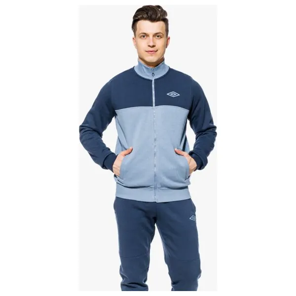 Umbro Bluza Fleece Zip Through , granatowy, rozmiar M. Niebieskie bluzy męskie Umbro, m, bez wzorów, z bawełny, bez kaptura. W wyprzedaży za 99.99 zł.