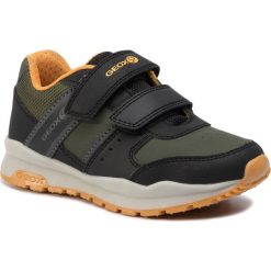 Sneakersy GEOX - J Coridan B. A J925DA 0CEFU C0099 M Military/Yellow. Czarne półbuty chłopięce Geox, bez wzorów, z materiału, bez zapięcia. Za 199.00 zł.