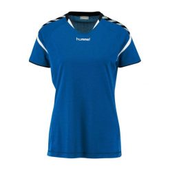 Damski jersey Hummel auth charge poly. Niebieskie t-shirty damskie Hummel, bez wzorów, z jersey, sportowe, bez kołnierzyka. Za 141.50 zł.