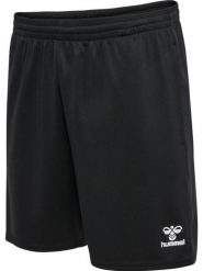 Spodenki hmlESSENTIAL TRAINING SHORTS. Czarne szorty sportowe damskie Hummel, l, bez wzorów, z materiału, eleganckie, z standardowym stanem, na fitness i siłownię. Za 136.00 zł.