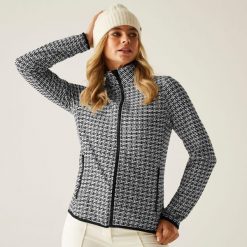 Bluza damska rozsuwana Descend II Dare 2b. Czarne bluzy damskie Dare 2b, na zimę, bez wzorów, z dzianiny, bez kaptura. W wyprzedaży za 290.00 zł.