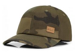 Czapka z Daszkiem (Bejsbolówka), Bawełniana - Pako Jeans - Zieleń Moro. Zielone czapki i kapelusze męskie Pako Jeans, bez wzorów, z bawełny. Za 49.99 zł.