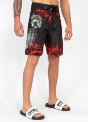 Szorty męskie Pitbull kąpielowe Blood Dog. Czarne krótkie spodenki sportowe męskie PITBULL, l, bez wzorów, z poliesteru, żeglarskie. Za 149.00 zł.