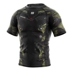 Koszulka Męska Rashguard MMA na Siłownię EXTREME HOBBY IRON FORCE. Zielone koszulki sportowe męskie EXTREME HOBBY, m, bez wzorów, z bawełny, bez kołnierzyka, bez ramiączek, na fitness i siłownię. Za 199.00 zł.
