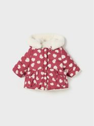 Mayoral Kurtka zimowa 2.407 Czerwony Regular Fit. Czerwone buty zimowe dziewczęce Mayoral, na zimę, bez wzorów, z syntetyku, bez kaptura. Za 159.99 zł.