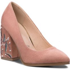 Półbuty MENBUR - 09721 Dark Nude 0048. Czerwone półbuty damskie Menbur, z materiału. W wyprzedaży za 179.00 zł.