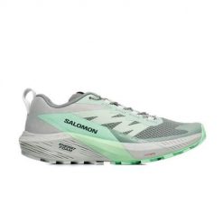 Buty do biegania damskie Salomon L47314100. Szare obuwie sportowe damskie Salomon, bez wzorów, z materiału, do biegania. Za 681.00 zł.
