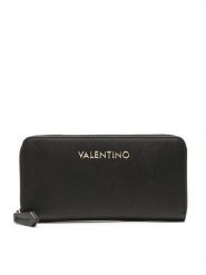 Valentino Portfel Zero VPS7B3155 Czarny. Czarne portfele damskie Valentino, bez wzorów, ze skóry. Za 229.99 zł.