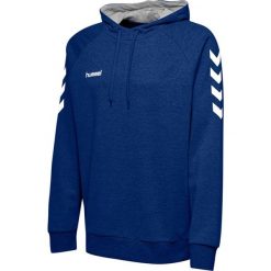 Bluza sportowa z kapturem męska Hummel Go Cotton Hoodie. Czarne bluzy męskie Hummel, na wiosnę, m, z aplikacjami, z bawełny, z kapturem. Za 168.00 zł.