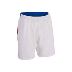 SPODENKI DRY500 BIAŁO-CZERWONE. Białe szorty męskie ARTENGO. W wyprzedaży za 21.99 zł.