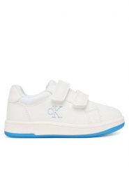 Calvin Klein Sneakersy Low Cut Velcro V1X9-83279-0040 M Biały. Białe buty sportowe chłopięce Calvin Klein, bez wzorów, ze skóry, bez zapięcia. Za 379.99 zł.