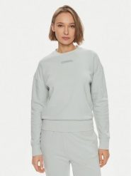 Calvin Klein Bluza Micro Logo K20K206630 Zielony Regular Fit. Zielone bluzy damskie Calvin Klein, xxl, bez wzorów, z bawełny, bez kaptura. Za 359.99 zł.
