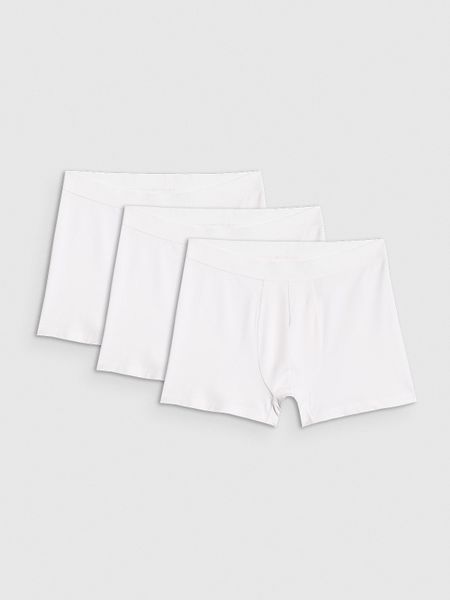 4F Bielizna bokserki (3-pack) męskie - białe M. Biała bokserki męskie 4f, m, bez wzorów, z bawełny. Za 99.99 zł.