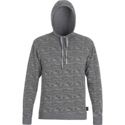 Bluza w kolorze szaro-khaki ze wzorem. Brązowe bluzy męskie Jeep. W wyprzedaży za 124.95 zł.