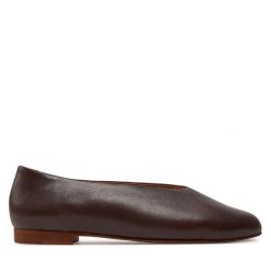 Baleriny Balagan. Brązowe baleriny damskie BALAGAN, bez wzorów, bez obcasa. Za 399.99 zł.
