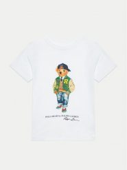 Polo Ralph Lauren T-Shirt 322853828043 Biały Regular Fit. Białe t-shirty dla chłopców Polo Ralph Lauren, bez wzorów, z bawełny, bez ramiączek. Za 149.99 zł.