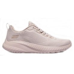 Buty na co dzień damskie SKECHERS BOBS SQUAD CHAOS - FACE OFF lekkie. Brązowe obuwie sportowe damskie Skechers, bez wzorów, trekkingowe, Skechers Sport. Za 199.99 zł.