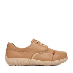 Półbuty Go Soft. Brązowe półbuty damskie GO SOFT, bez wzorów, bez obcasa, na płaskiej podeszwie, bez zapięcia. Za 219.99 zł.