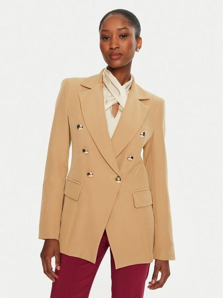 Maryley Marynarka 24IB139/43ER Brązowy Regular Fit. Brązowe żakiety damskie Maryley, xl, bez wzorów, z syntetyku. Za 269.99 zł.