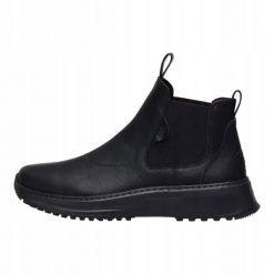 HeyDude Męskie Sztyblety Classic Tahoe Chelsea. Czarne botki męskie Hey dude, bez wzorów, z materiału, bez zapięcia. Za 479.00 zł.