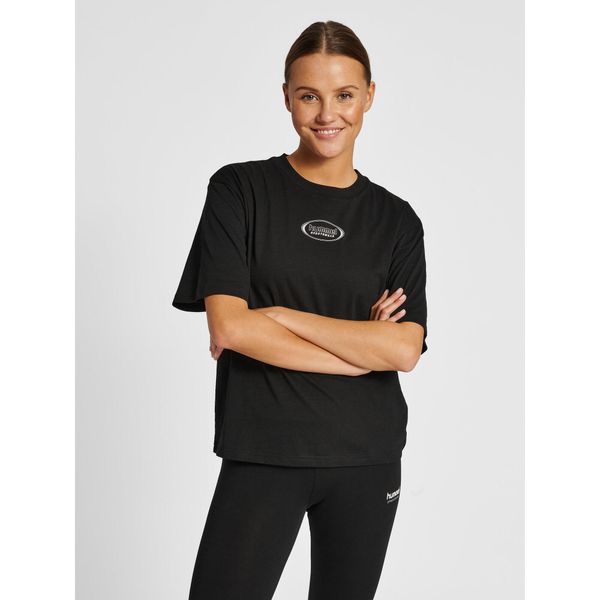 Koszulka damska Hummel Lgc Tammy. Czarne koszulki sportowe damskie Hummel, s, bez wzorów, bez kołnierzyka, bez ramiączek, na fitness i siłownię. Za 131.50 zł.
