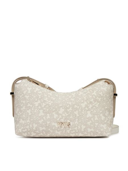 TOUS Torebka Kaos Mini Lines 2002183201 Beżowy. Brązowe listonoszki damskie tous, bez wzorów, ze skóry, bez dodatków. Za 469.99 zł.