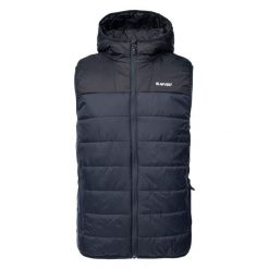 Bezrękawnik Męska Pikowanie Savaro. Czarne bluzy męskie Hi-tec, m, bez wzorów, bez kaptura. Za 213.99 zł.